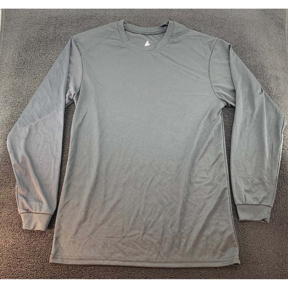 BSN SPORTS Performance Apparel Long Sleeve‎ Athletic Shirt Black Small